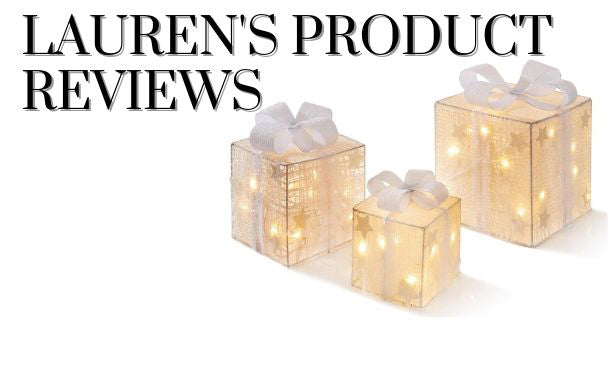 Lauren's Product Reviews - White & Silver Lit Parcels