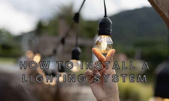How to Install a Lighting System for Outside Your Home?