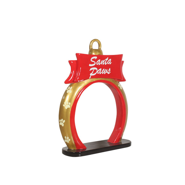 1m Bauble Santa Paws Archway Commercial Christmas Display Prop