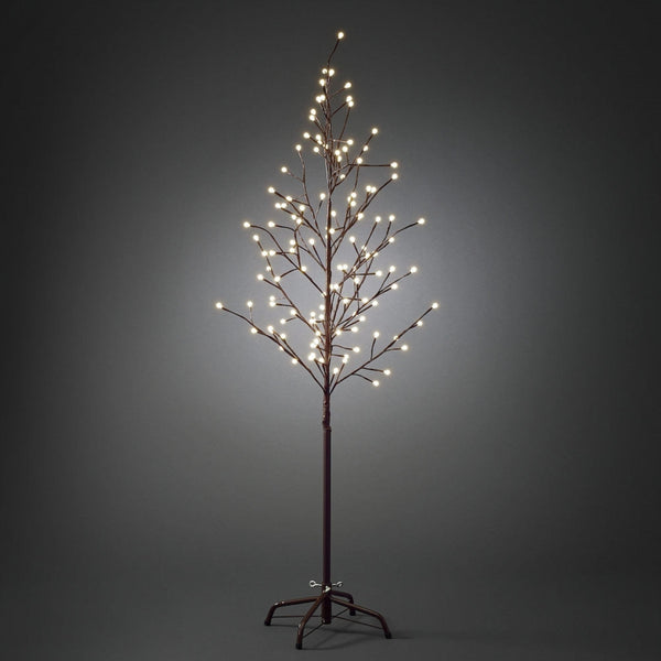 1.5m Brown Twig Christmas Tree with 120 Warm White LEDs