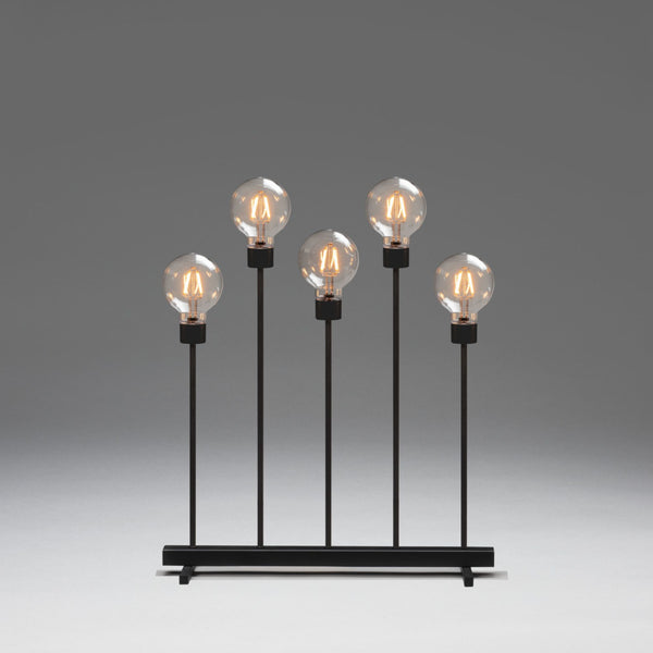Amber Bulb Modern Minimal Candle Bridge with 5 LED Lights