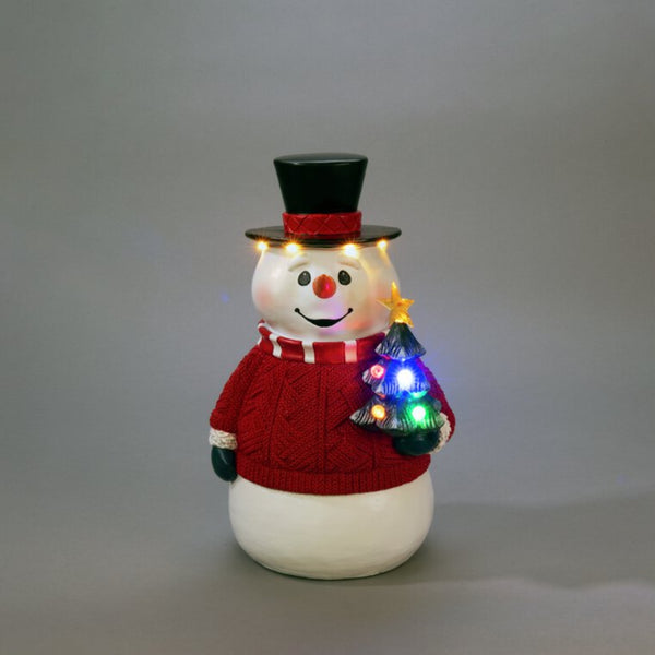 35cm Festive Snowman Christmas Table Top Light