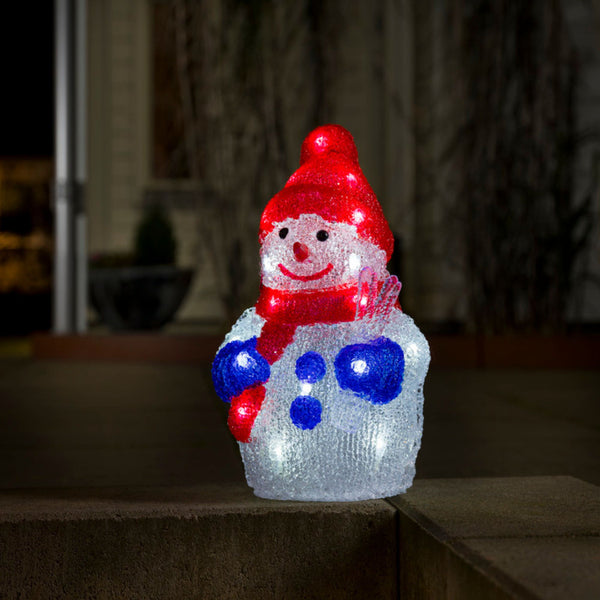 30cm Acrylic Snowman LED Christmas Display Light