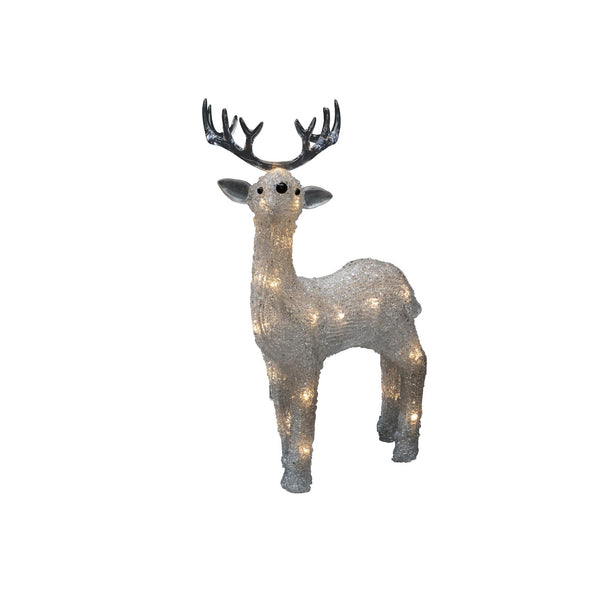 Acrylic Reindeer with 24 White LED's