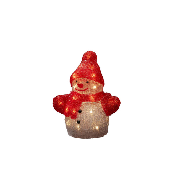 Acrylic Snowman with 40 White LED's