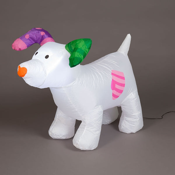1m Pre Lit Christmas Inflatable The Snowdog