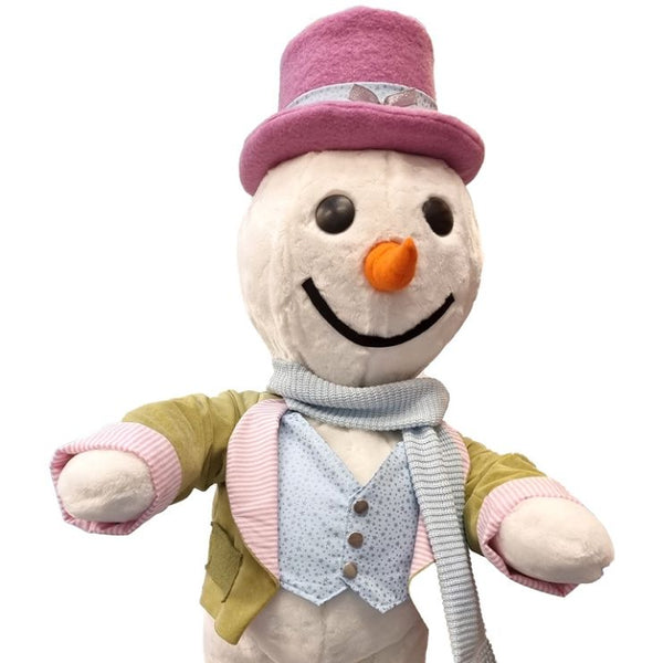 Animatronic Aspen the Standing Snowman Commercial Christmas Display Prop