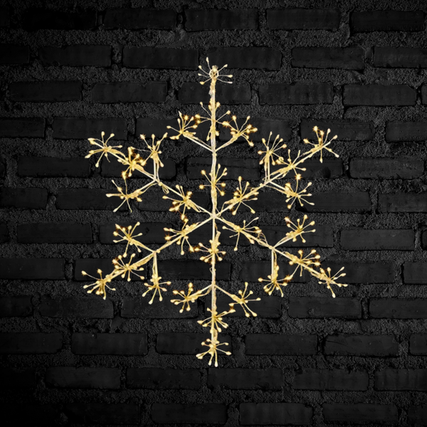 40cm Snowflake Silhouette with 300 Warm White LEDs