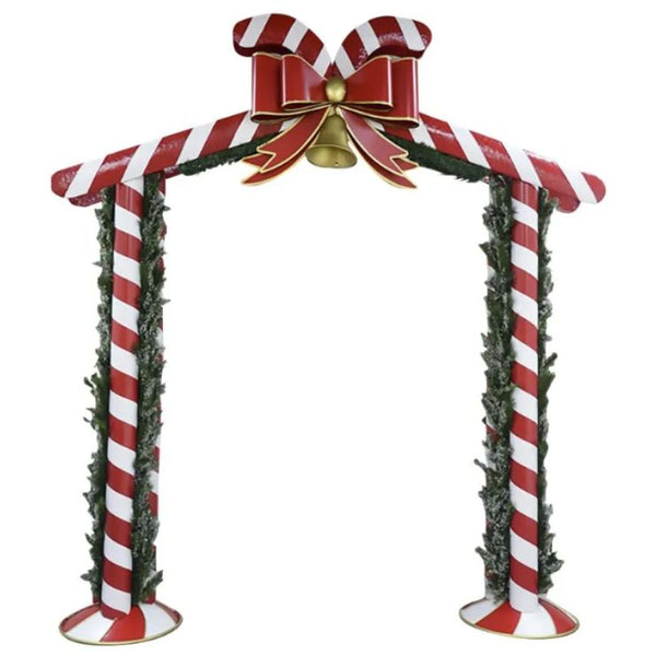 2.7m Candy Cane Stripe Archway Commercial Christmas Display