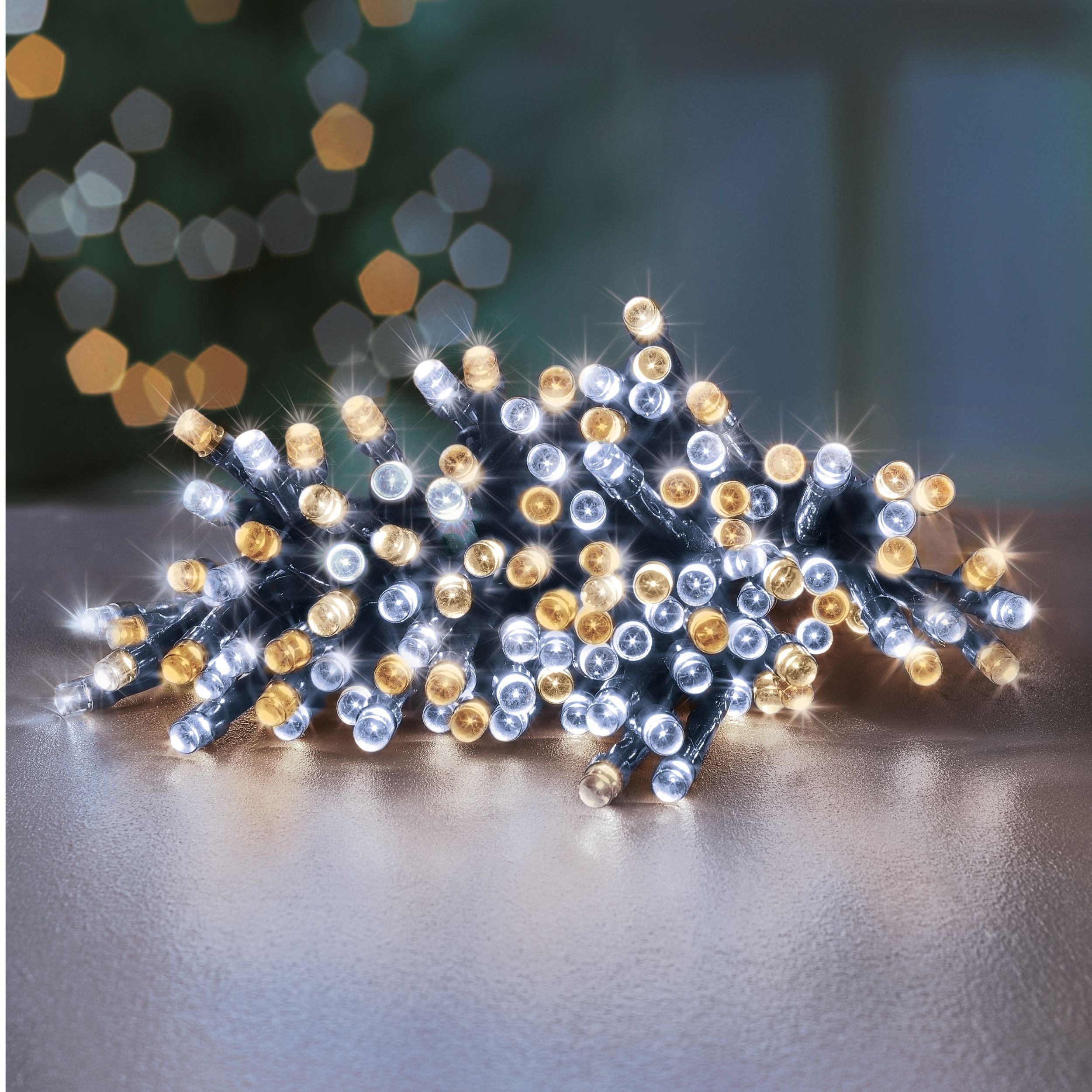 200 White & Warm White Multi Action Battery Powered LED Lights with Ti