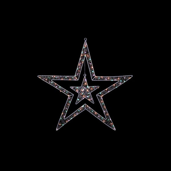 80cm Rainbow LED Double Sided Star Window Light