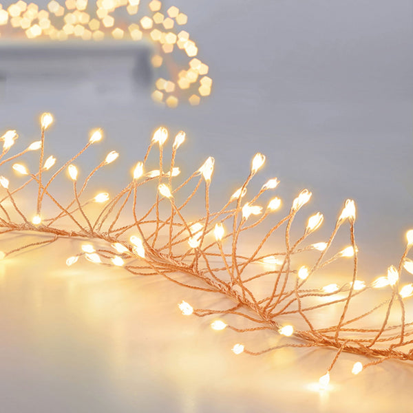 5.4m Ultrabright Rose Gold Garland with 860 Warm White LEDs