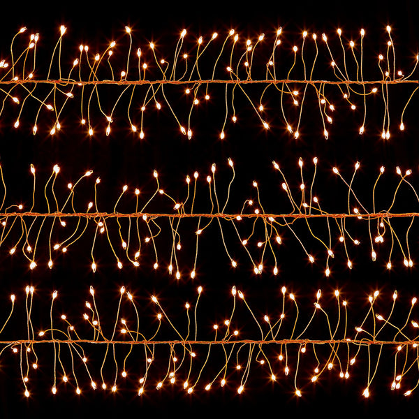 5.4m Ultrabright Rose Gold Garland with 860 Warm White LEDs