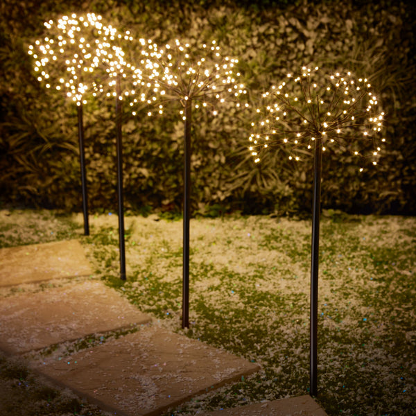 400 Warm White Multi Action Sputnik Sparkler Path Finder Lights