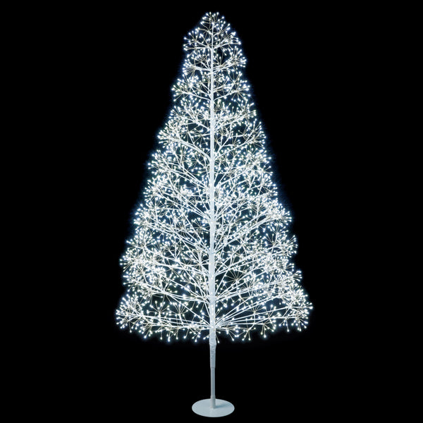 1.8m White Ultrabright Christmas Tree with Ice White LEDs