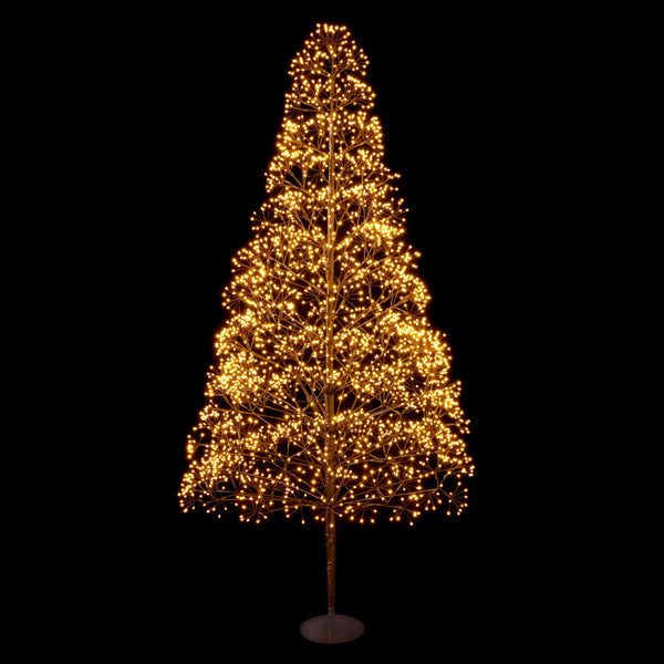 1.8m Black Ultrabright Christmas Tree with Warm White LEDs