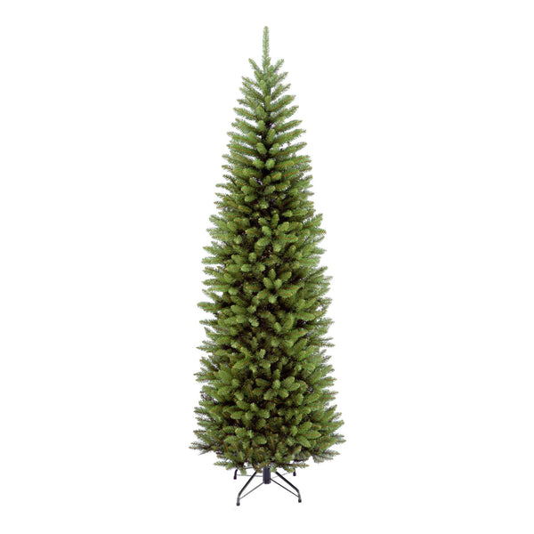 7.5ft Kingswood Fir Artificial Pencil Christmas Tree with Metal Stand