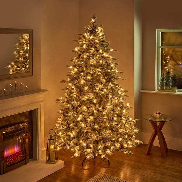 7.5ft Pre Lit Dorchester Spruce Luxury Artificial Christmas Tree