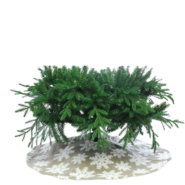 107cm Snowflake Christmas Tree Skirt