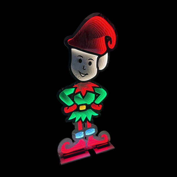 6ft Festive Elf Christmas Infinity Light for Commercial Christmas Display