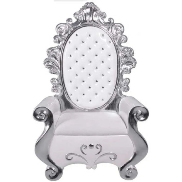 1.6m Grand White Santa Throne Photo Opportunity Seat
