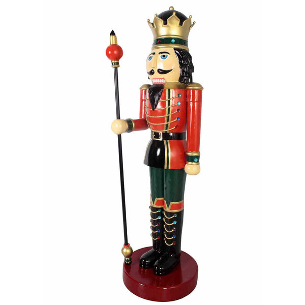 2.01m Christmas Nutcracker King Holding Sceptre (Right Hand) Display Prop