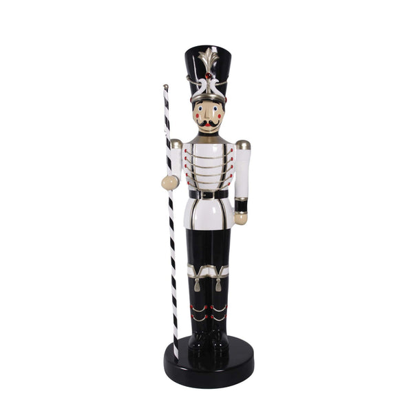 201cm Toy Soldier with Baton Black and White Commercial Christmas Display Prop (Copy)