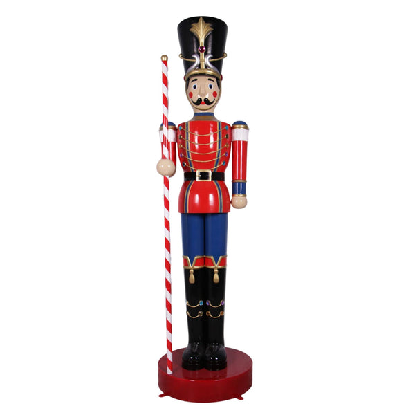 308cm Large Toy Soldier with Baton Red and Blue Commercial Christmas Display Prop