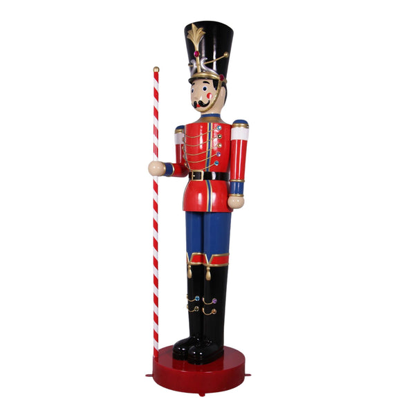 308cm Large Toy Soldier with Baton Red and Blue Commercial Christmas Display Prop