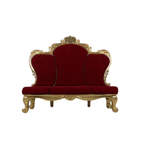 1.6m Red and Gold Grande Throne Commercial Christmas Display Prop
