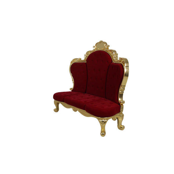 1.6m Red and Gold Grande Throne Commercial Christmas Display Prop