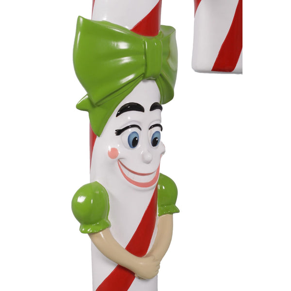 5ft Lizzy Candy Cane Stand Commercial Christmas Display Prop