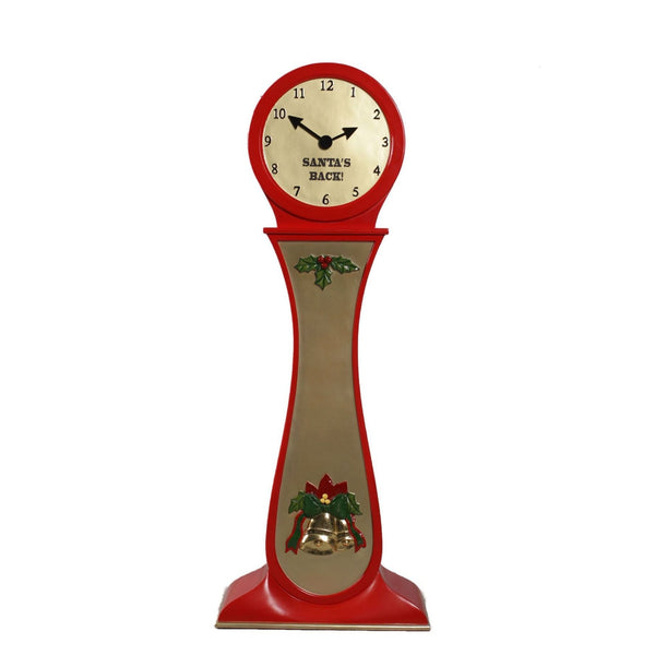 144cm Santa's Back Grandfather Clock Commercial Christmas Display Prop