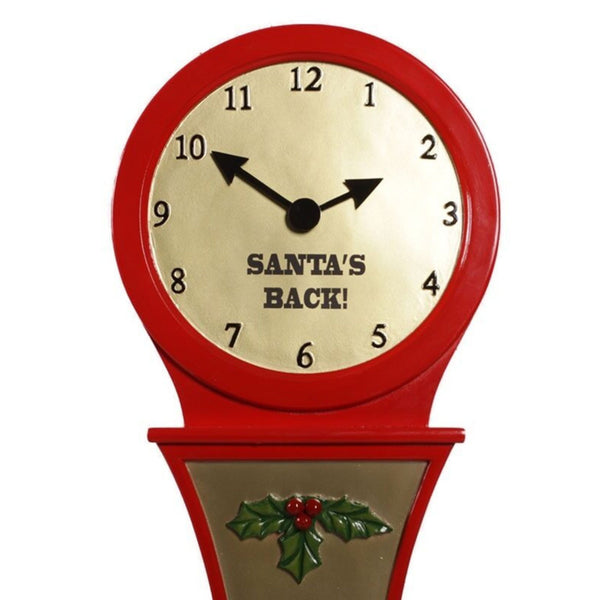 144cm Santa's Back Grandfather Clock Commercial Christmas Display Prop