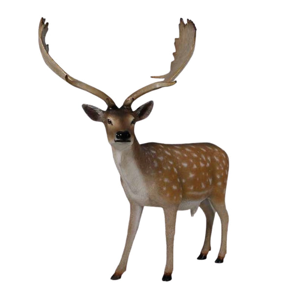 1.7m Festive Fallow Deer Buck Commercial Christmas Display Prop