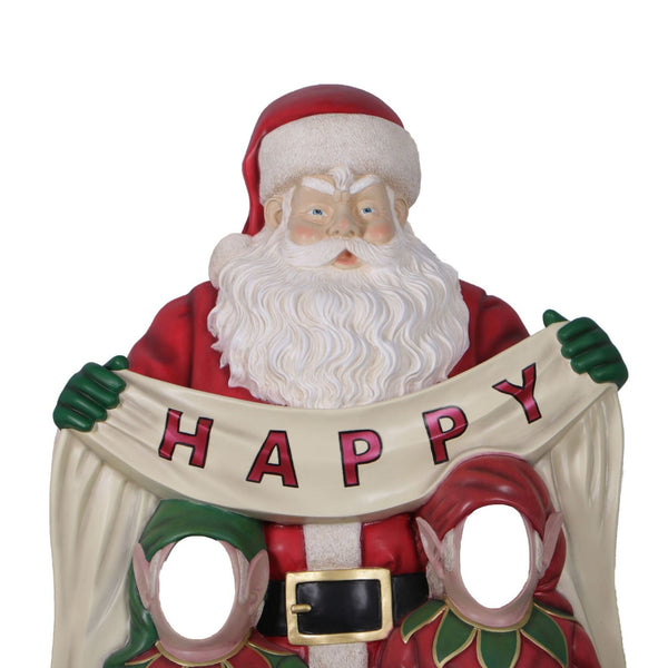 1.8m Santa Happy Holidays Photo Opportunity Prop