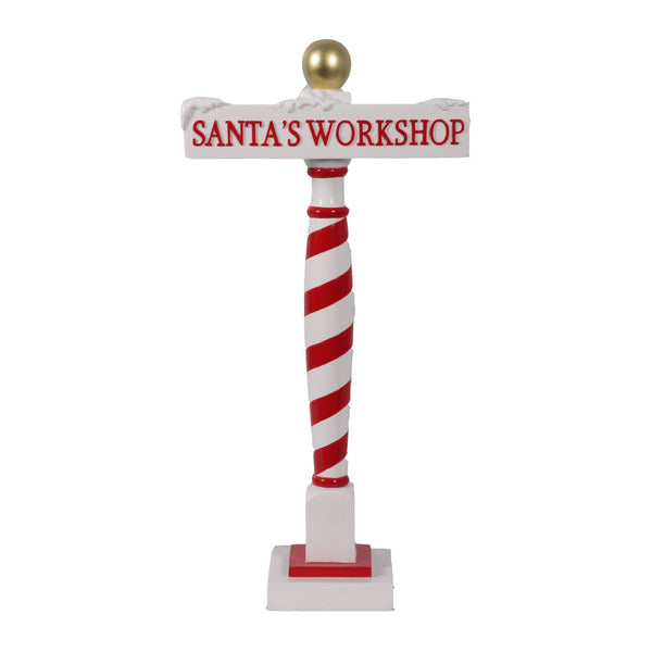 90cm Santa's Workshop Sign Commercial Christmas Display Prop