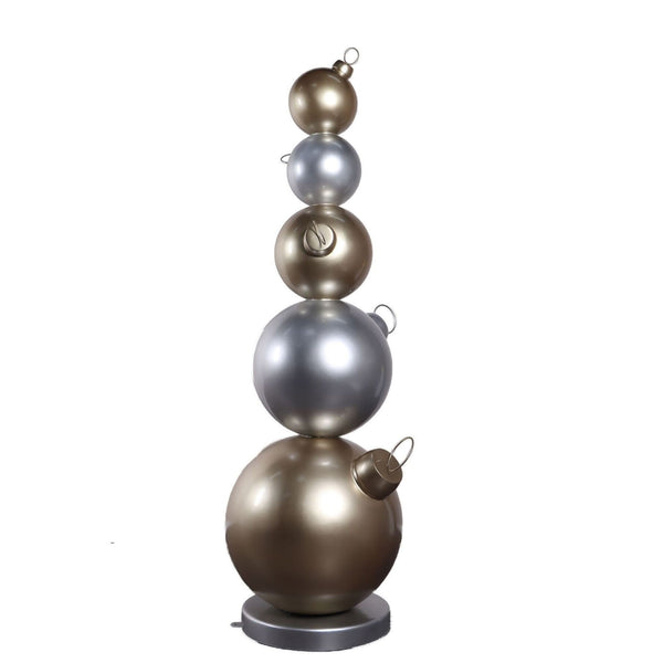 2.15m Christmas Ball Stack Commercial Christmas Display Prop