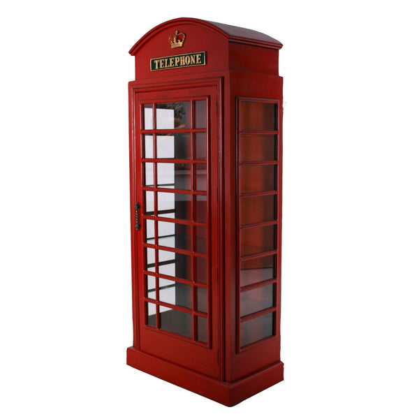 1.83m Large Santa's Telephone Box Commercial Display Prop