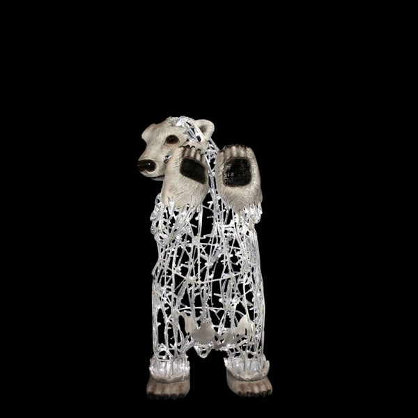 3.6ft Baby Polar Bear Standing LED Commercial Christmas Display Prop