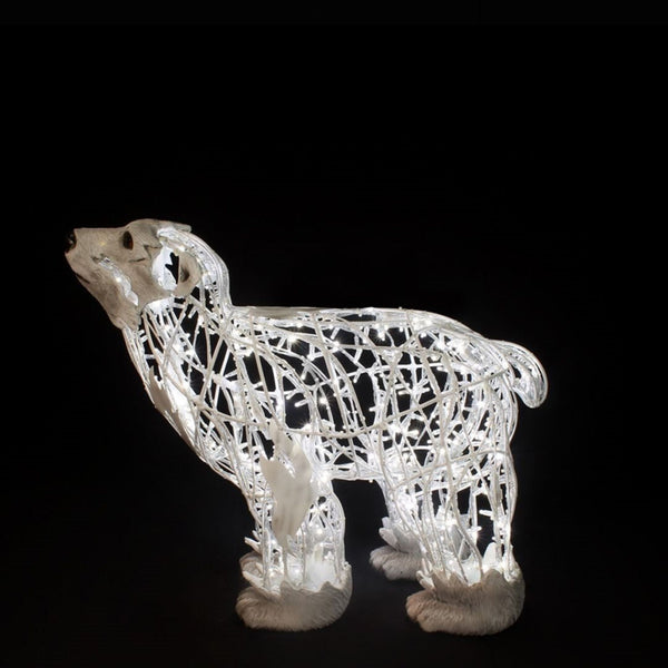 3ft Baby Polar Bear Walking LED Commercial Christmas Display Prop