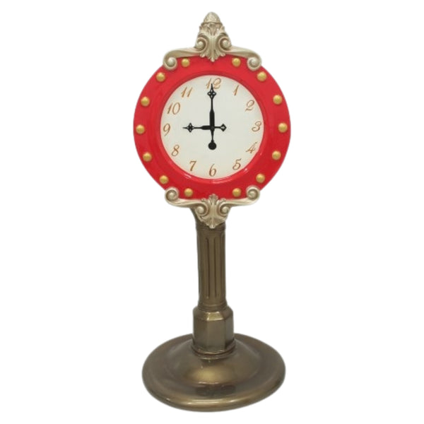 1.55m Red Santa Clock Clock Commercial Christmas Display Prop