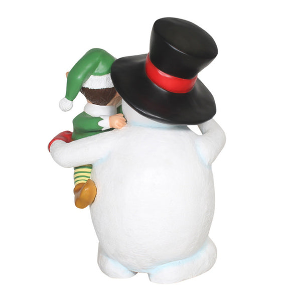 1.50m Santa Elf on Snowman Commercial Christmas Display Prop