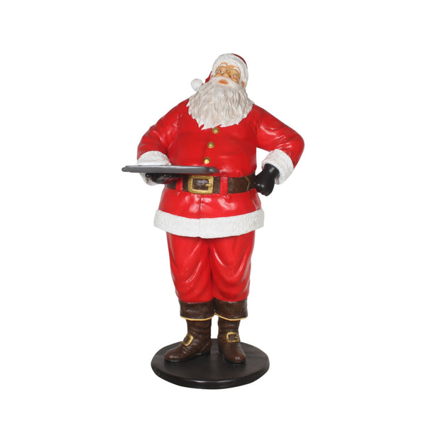 6ft Standing Santa with Baking Tray Commercial Christmas Display Prop