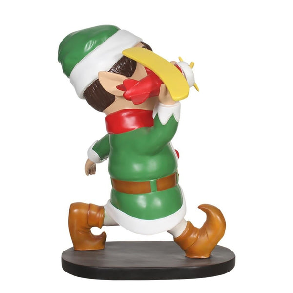 82cm Santa Elf with Toy Plane Commercial Christmas Display Prop