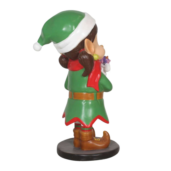 90cm Santa Elf with Unicorn Toy Commercial Christmas Display Prop