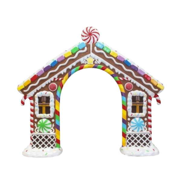 3.3m Festive Candy and Gingerbread Archway Commercial Christmas Display Prop