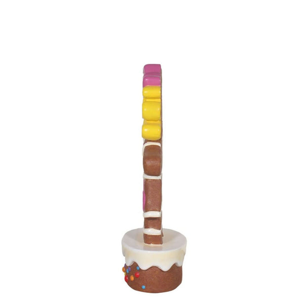 1.37m Festive Gingerbread Girl Commercial Christmas Display Prop