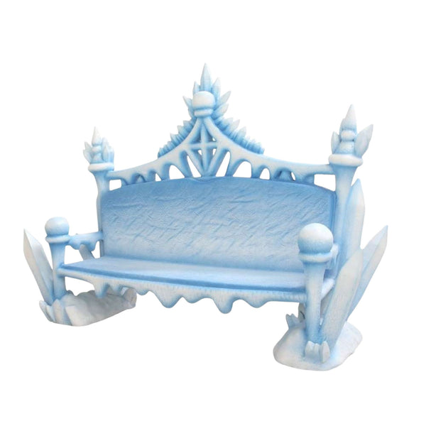 2m Festive Ice Bench Photo Opportunity Seat Christmas Display Prop
