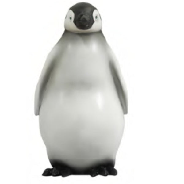 Fluffy Grey Baby Penguin Commercial Christmas Display Prop